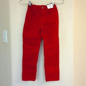 NWT H&M boys size 6x red courderoy pants, slim fit
